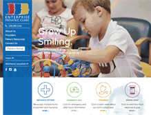 Tablet Screenshot of enterprisepediatricclinic.com